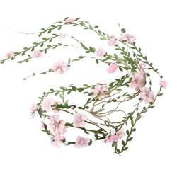 Scnvsi Handgefertigtes Blumen-Stirnband, böhmisches Haarband, Rankenkrone, Kopfschmuck, Hochzeit, Haarschmuck für Frauen, Hochzeitsfrisuren von Scnvsi