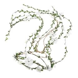 Scnvsi Handgefertigtes Blumen-Stirnband, böhmisches Haarband, Rankenkrone, Kopfschmuck, Hochzeit, Haarschmuck für Frauen, Hochzeitsfrisuren von Scnvsi