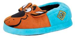 Scooby Doo Kinder-Hausschuhe für Jungen und Mädchen, 3D-Ohren, Schlupfschuhe, Pantoletten, warm gefüttert, - blau - Größe: 28 EU von Scooby Doo