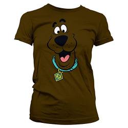 Scooby Doo Offiziell Lizenzprodukt Face Damen T-Shirt (Braun), Medium von Scooby Doo