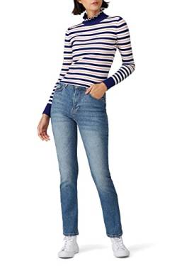 Scotch & Soda Damen Rollkragen aus Rippstrick Pullover, Mehrfarbig, Klein von Scotch & Soda