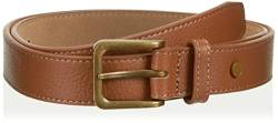 Scotch & Soda Herren Classic Leather Belt with Contrast Topstitch Gürtel, Teak 0790, M von Scotch & Soda