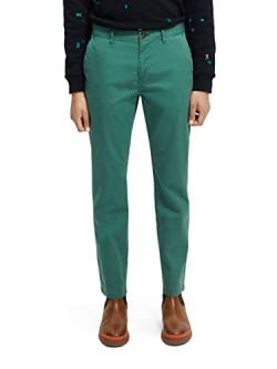 Scotch & Soda Herren Essentials Stuart-Organic Cotton Stretch Twill Chino Hose, Preppy Green 4859, 29/30 von Scotch & Soda