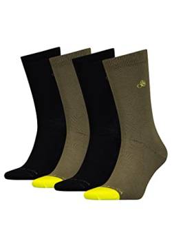 Scotch & Soda Klassische Business Herrensocken im 4er Pack, Farbe:olive, Socken & Strümpfe:39-42 von Scotch & Soda