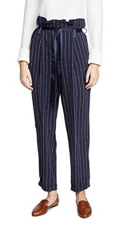 Scotch & Soda Maison Damen Drapy high Waisted Pants with pin Stripe Print Hose, Mehrfarbig (Combo A 0217), W(Herstellergröße: XS) von Scotch & Soda