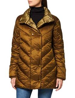 Scotch & Soda Maison Damen Quilted Longer Length Jacket with Asymmetric Quilting Jacke, Grün (Moss 5b), Medium von Scotch & Soda