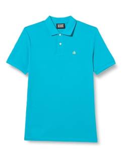 Scotch & Soda Men's Classic Organic Pique Polo Shirt, Turquoise 0508, M von Scotch & Soda