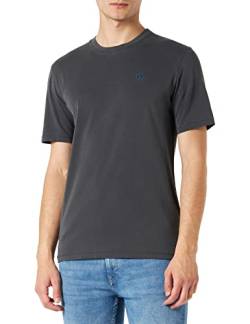 Scotch & Soda Men's Garment Dye Logo Embroidery Tee T-Shirt, Black 0008, S von Scotch & Soda