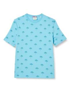 Scotch & Soda Men's Mini AOP T-Shirt, Blue Lagoon 3558, L von Scotch & Soda