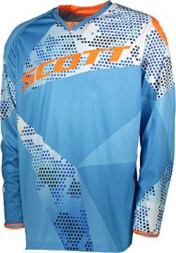 Scott 350 Race Kids Kinder MX Motocross Jersey/DH Fahrrad Trikot blau/orange 2018: Größe: L (152) von Scott