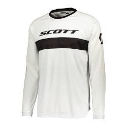 Scott 350 Swap Evo MX Motocross Jersey/DH Fahrrad Trikot lang weiß/schwarz 2023: Größe: L (50/52) von Scott