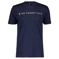 Scott Herren MS No Shortcuts S T-Shirt, blau, S von Scott