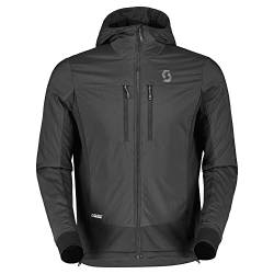 Scott M Explorair Alpha Hoody Schwarz - Polartec Vielseitige atmungsaktive Herren Hybrid Fleecejacke, Größe XXL - Farbe von Scott