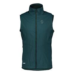 Scott M Explorair Alpha Vest Blau - Polartec Warme leichte Herren Hybrid Skitouren Weste, Größe L - Farbe Aruba Green von Scott