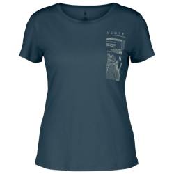 Scott - Women's Defined Merino Graphic S/S - Merinoshirt Gr XL blau von Scott
