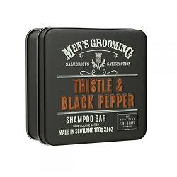 Scottish Fine Soaps Men s Grooming Thistle & Black Pepper Shampoo Bar 100g von Scottish Fine Soaps