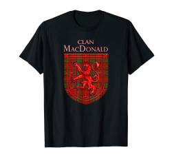 MacDonald of Glencoe Schottenkaro T-Shirt von Scottish Tartan Family Celtic Plaids