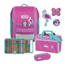 SCOUT Genius Schulranzen Set 4-tlg. Flamingo von Scout