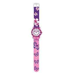 SCOUT Mädchen Analog Quarz Uhr mit Stoff Armband 280375013 von Scout