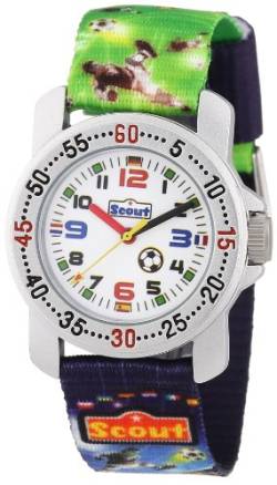 Scout Jungen-Armbanduhr Analog Quarz Textil 280376026 von Scout