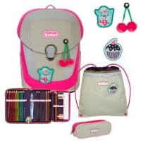 Scout Sunny II Schulranzen-Set 4tlg Pink Cherry von Scout