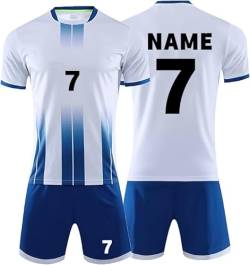 Benutzerdefiniert Trikot T-Shirt Shorts 2 Teiliges Set Jeder Name Nummer Team - Personalisiertes Fußballtrikot Kinders Erwachsene Fusstball Geschenke für Jungs von SeLcoA