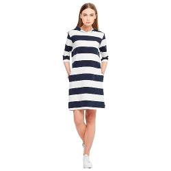 Key West Sea Ranch Damen Kapuzenkleid Ronja gestreift Navy/Pearl - M von Sea Ranch