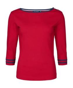 Sea Ranch Damen Shirt 3/4 Arm Baumwolle GOTS und Oeko-Tex Zertifikat, Farbe:Rot, Größe:XL von Sea Ranch