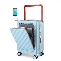 Sea choice Handgepäck Koffer mit Laptopfach Hartschalen Trolley Rollkoffer USB-Ladeanschluss abschließbarer Vortasche TSA-Schloss Für Flugzeuge 39L von Sea choice