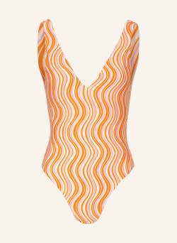 Seafolly Badeanzug Mod Squad Zum Wenden orange von Seafolly