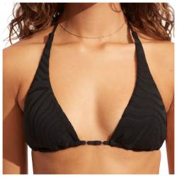 Seafolly - Women's Secondwave Longline Slide Tri - Bikini-Top Gr 14 schwarz von Seafolly