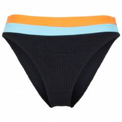 Seafolly - Women's Slice of Splice Spliced High Rise - Bikini-Bottom Gr 6 orange;schwarz von Seafolly