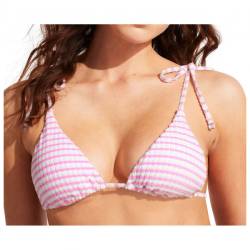 Seafolly - Women's Sorrentostripe Slide Tri - Bikini-Top Gr 10;14 orange;rosa von Seafolly
