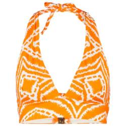 Seafolly - Women's Zanzibar V Neck Crop Top - Bikini-Top Gr 10;14;16 grau;orange von Seafolly