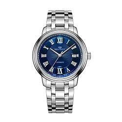 SEA-GULL 2021 New Seagull Herrenuhr Automatik Mechanische Uhr Business Einfache Stahlband Herren Saphir Uhr, Blue-men, Armband von Seagull