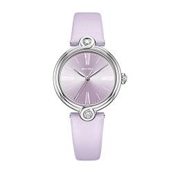 Seagull Damenuhr Zirkon Infinity Series Erschwingliche Luxus Mechanische Uhren für Frauen 1043L, Purple von Seagull