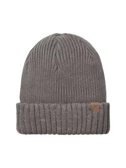 SEALSKINZ Unisex Bacton Kaltwetter-Strickmütze, wasserdicht, mit Rollbündchen Beanie Hat, Grau, 62 von SealSkinz