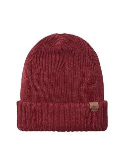 SEALSKINZ Unisex Bacton Kaltwetter-Strickmütze, wasserdicht, mit Rollbündchen Beanie Hat, Rot, L/XL von SealSkinz