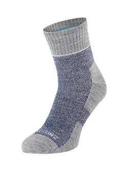 SEALSKINZ Unisex Bircham Morston-Solo Socke, Azul/gris Piedra claro/beis, L von SealSkinz