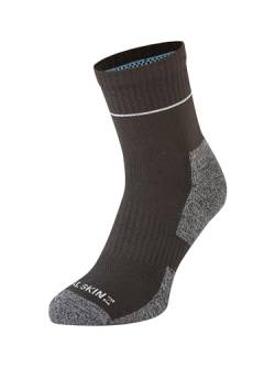 SEALSKINZ Morston Solo Allwetter-Socken, schnell trocknend, schwarz-grau, Größe M von SealSkinz