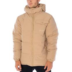 Sean John Script Logo Chest Pocket Jacke Herren Winterjacke (as3, alpha, l, regular, regular, beige, L) von Sean John