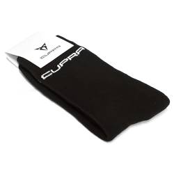 Seat CU10072 Socken Sportsocken Strümpfe, schwarz, mit CUPRA Schriftzug, Größe 42-44 von Seat