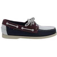 Sebago Spinnaker, Full-Grain Leather (Glattleder), Navy-Red-White, Men 70001 Bootsschuh von Sebago