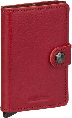 Secrid Miniwallet Veg Tanned  in Rot (0.1 Liter), Geldbörse von Secrid