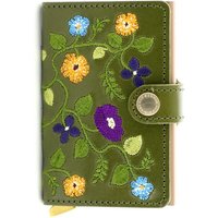 Secrid Premium Miniwallet Stitch Floral Olive von Secrid