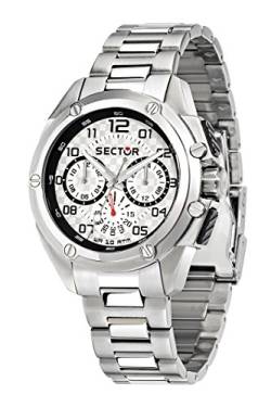 Sector Herren Analog ohne Smart Watch Armbanduhr mit Edelstahl Armband R3253581003 von Sector