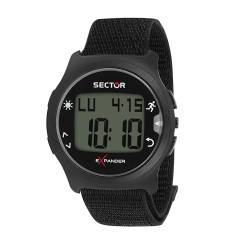 Sector No Limits Herren Digital Analog Quartz Uhr mit Nylon Armband R3251530001 von Sector