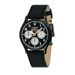 Sector No Limits Herren Multi Zifferblatt Quarz Uhr mit Leder Armband R3251517001 von Sector