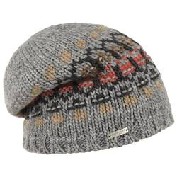 Seeberger Salova Beanie Damenmütze Wintermütze (One Size - grau) von Seeberger