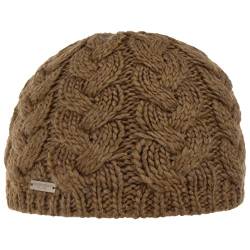 Seeberger Travola Strickmütze Beanie Wintermütze Damenmütze (One Size - Hellbraun) von Seeberger